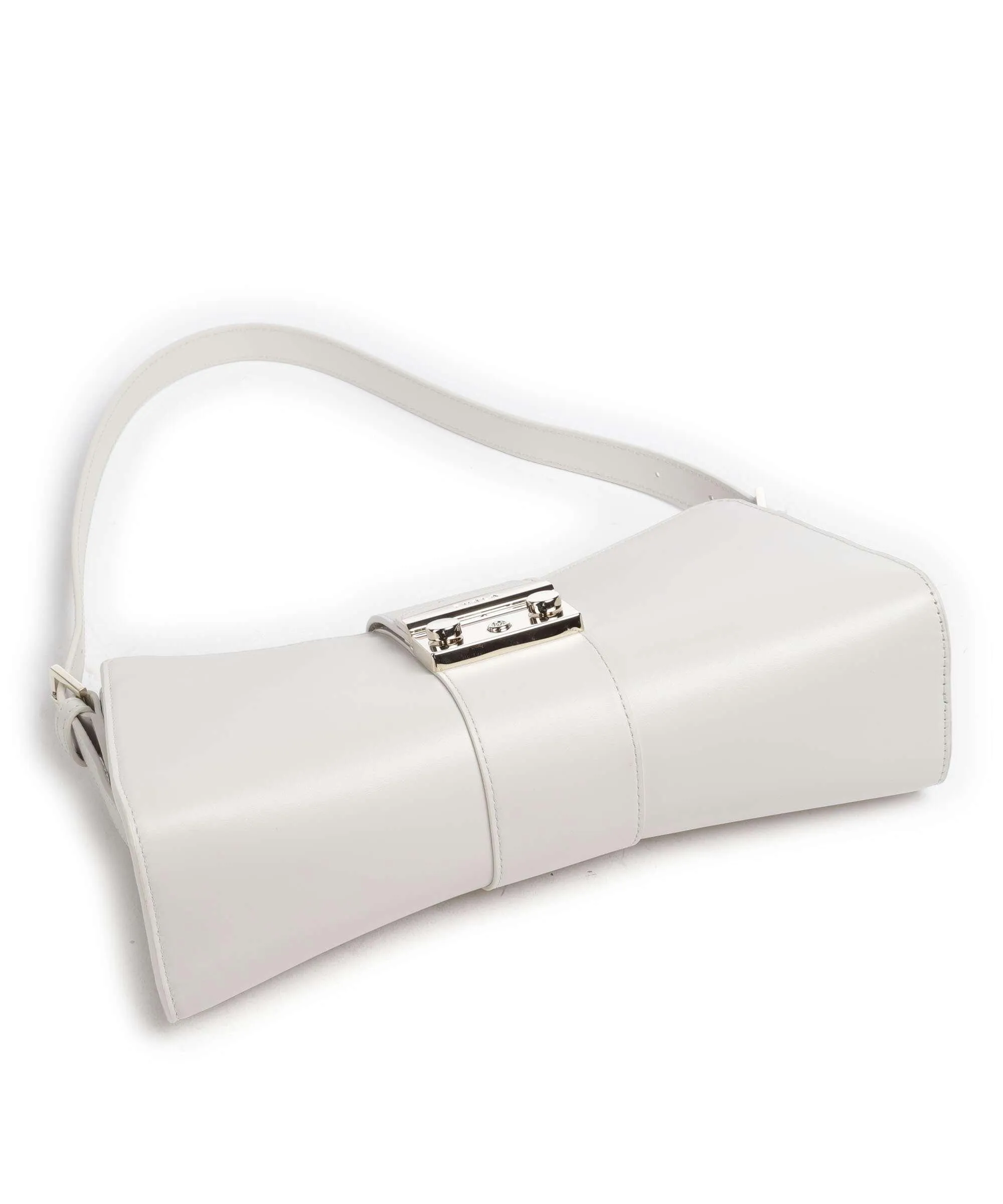  Furla Metropolis Remix M Borsa a spalla pelle di vitello finemente grana avorio  